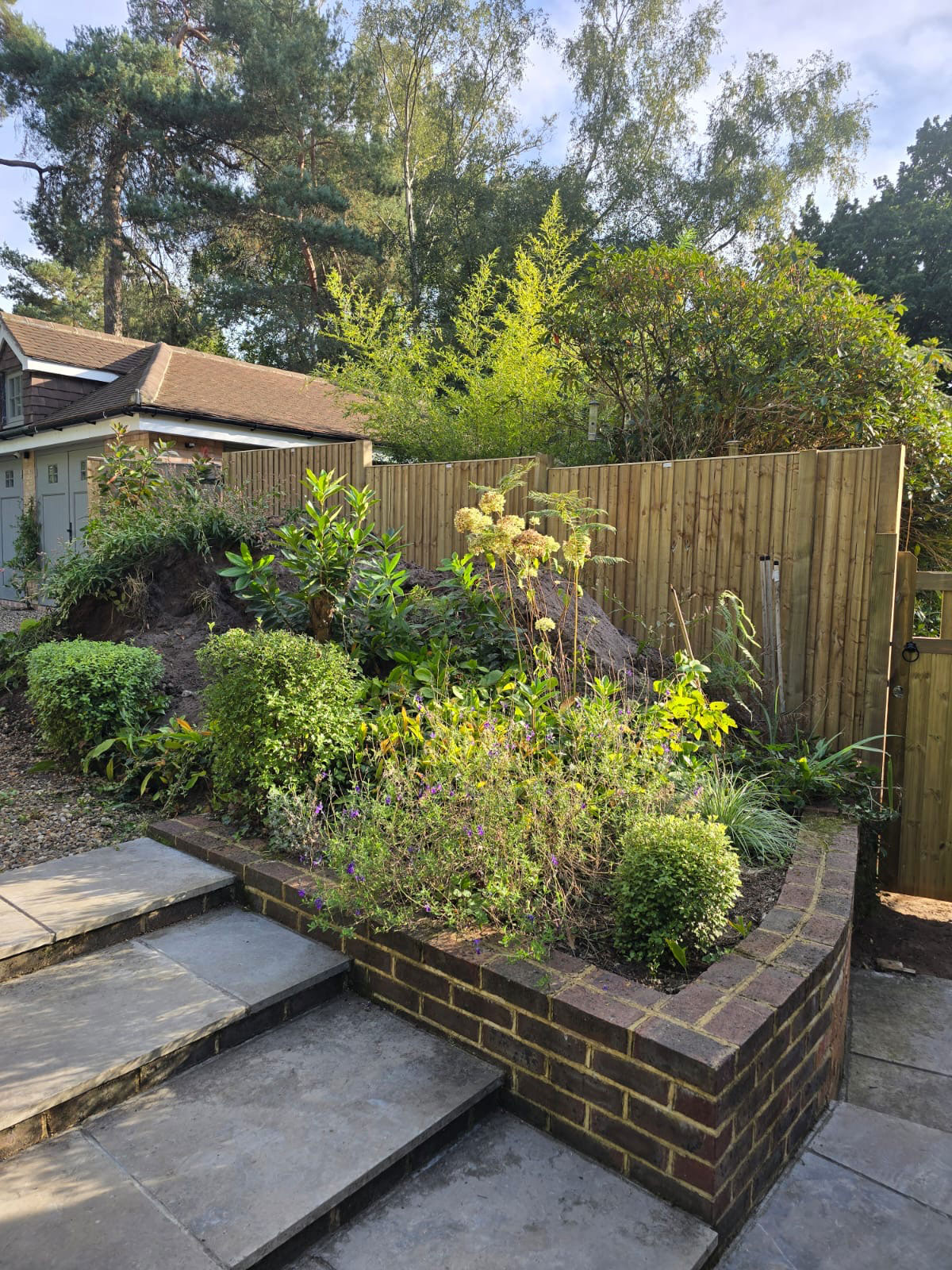 Fencing Installed in Cobham Courtyard Garden